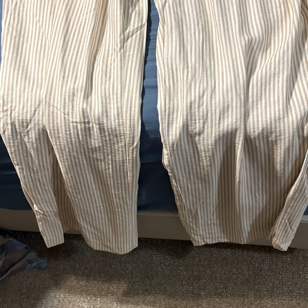 Striped Cream Pants/Maurice’s XL/a new day green  pants good condition large 2 - Picture 2 of 12